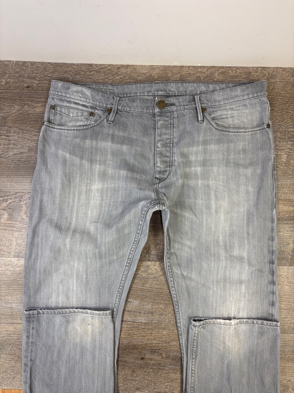 Burberry Brit Steadman Gray Wash Straight Leg Jeans | Size 38 |